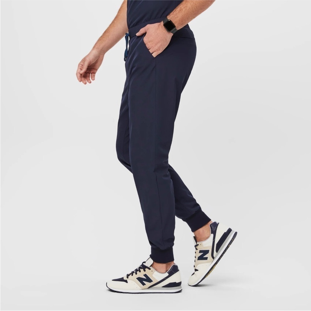 Figs Blue Jogger Sweatpants Tapered Design